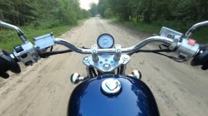 По Лесам и Полям на HONDA VT600 C Shadow. Круизер по Грунтовкам! Езда на Мотоцикле!