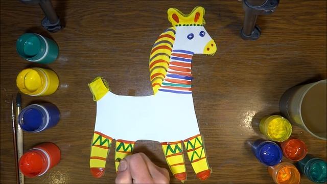 Рисуем филимоновскую лошадку смотреть онлайн