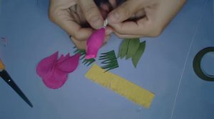 How to Make Eustoma Crepe Paper flowers - Flower Making of Crepe Paper - Paper Flower Tutorial