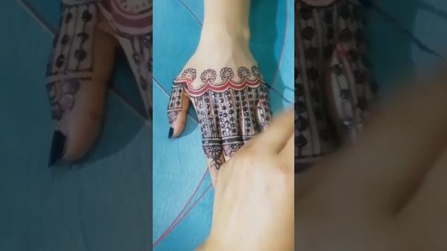 How to remove finger mehndi design short video