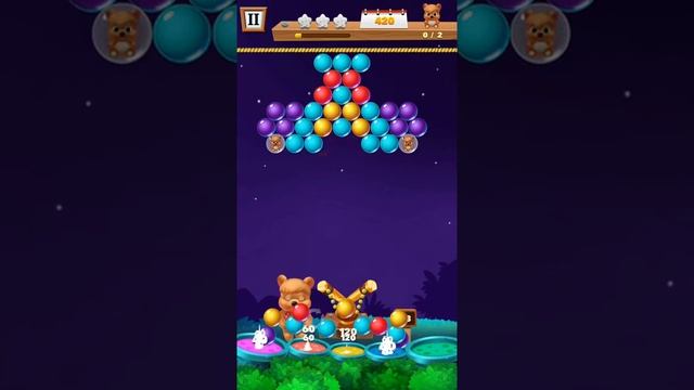 Bubble Shooter Level 3 | Fun Game | Classic Bubble Shooting | Bubble Farm Bear | Games For Kids