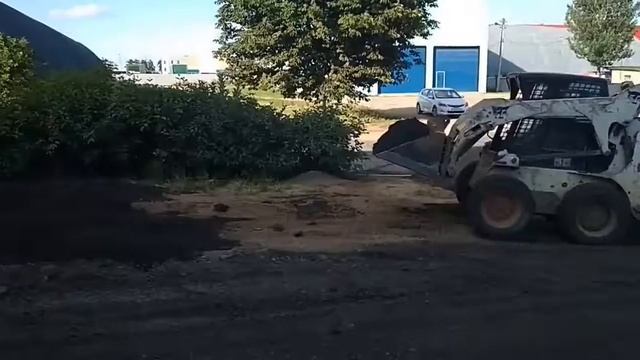 Укладка асфальтогранулята в Минском районе смотреть онлайн