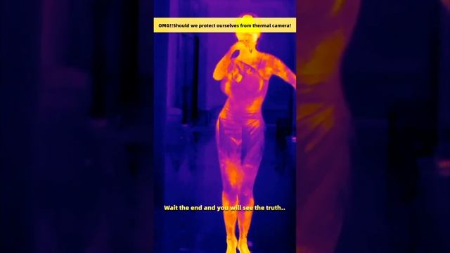 How your body will look like under thermal camera 【test by P2 Pro】 #thermalcamera #interstingfacts