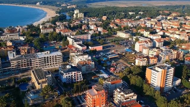 Панорама города Приморско. Primorsko city panorama