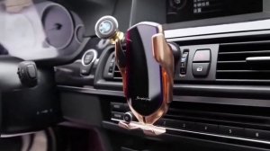 Держатель для телефона в машину с беспроводной зарядкой телефона