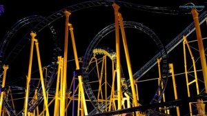 [Onride nocturne] Gotham (Vue directe sur rails) - Parc d'Attractions Marseillan-Plage