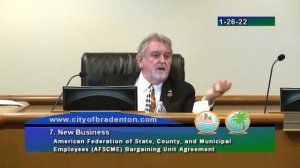 Bradenton City Council Meeting, January 26, 2022