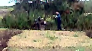 Мотоблок на пускаче ПД-8 и КПП ГАЗ-51 ( вспашка )