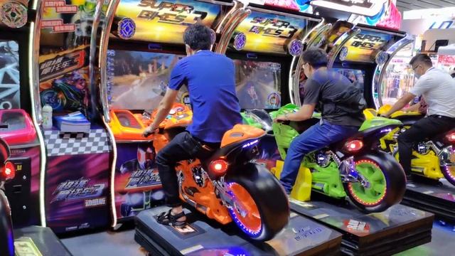 Super Bikes 3 Motorcycle Racing Arcade Game Machine Motion Version