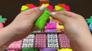 RELAXING WITH CLAY PIPING BAGS VS EYE SHADOW VS GLITTER ! Mixing Random Things Into Slime.mp4