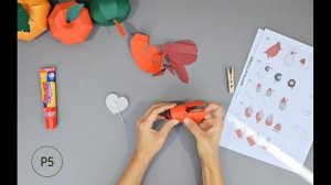 DIY Paper Bird Tutorial: Christmas decor Craft. How to make a Cardinal, SVG file for your Cricut.