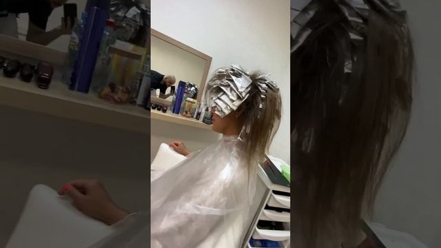 Красивое окрашивание волос #шатуш #блонд #окрашиваниеволосмосква