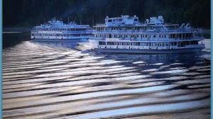 Пароходы на Волге.