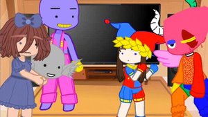 ?Реакция Удивительного цифрового цирка на арты с ними? 1/?