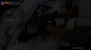 Toyota Land Cruiser 200 установка Bi Led линз в ближний свет 2