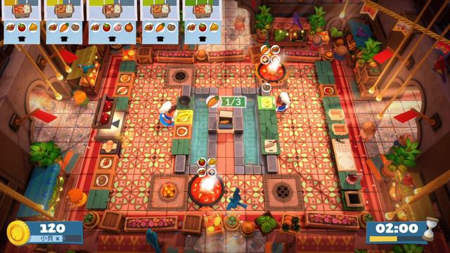 Overcooked! 2 | World Food Festival | Level 3-2 | 1 player (solo) | 4 stars смотреть онлайн