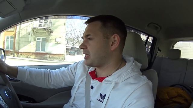 Nissan Leaf Ze0 пробег по городу на одном заряде весной. 2 часть смотреть онлайн