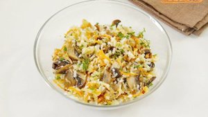 Кальмары, фаршированные рисом с грибами