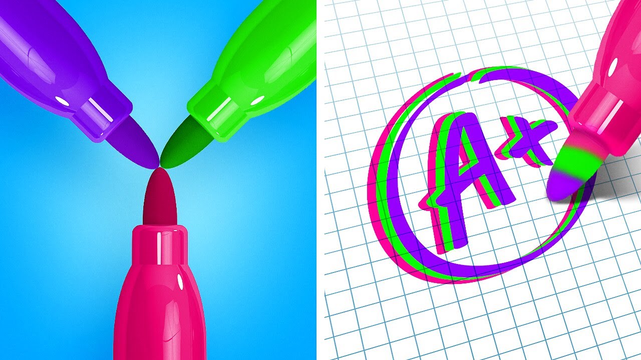 Художественные идеи и умные детские школьные хаки?? смотреть онлайн