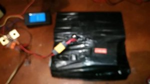 Первый, неудачный опыт протестировать батарею ваттметром PZEM-015