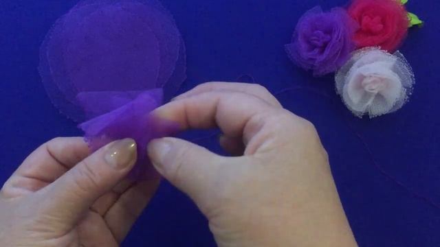 DIY tulle flowers/Flor de tul/Цветок из фатина смотреть онлайн