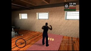 Сиджей решил посетить спортзал и нарастить мускулы. Гта Сан Андреас.