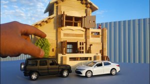 Строю дом в городе для машинок моделек! Деревянный конструктор  Лесовичек Домик 5 распаковка и обзор