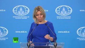 MFA spokesperson Maria Zakharova holds her weekly briefing.