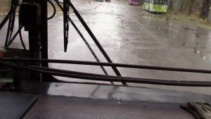 Въезд в Депо №2 на троллейбусе Зиу 682Г г Тольятти