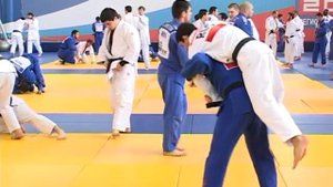 Тренировка сборных по дзюдо и греко римской борьбе
