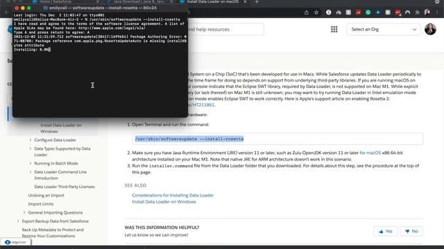 How to Install the Salesforce Data Loader on a Mac with an M1 | Salesforce Tutorials