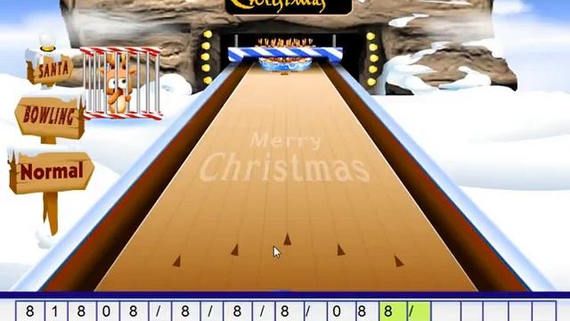 Снежный боулинг  Snow bowling
