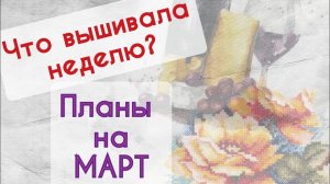 184. Продвижения за неделю | Планы на март | Вышивка крестом