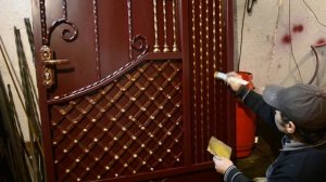 Кованые ворота с калиткой своими рукам и забор часть 3 ! Доделали калитку художественная ковка