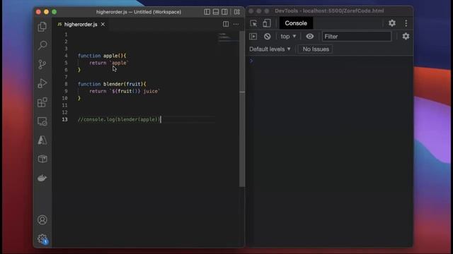 Higher order vs First order functions in Javascript