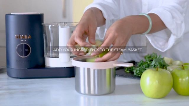 BEABA Babycook Neo, Glass Baby Food Maker, Glass Baby Food Processor, 4 in 1 Baby Food Steamer