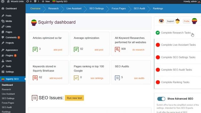 Dashboard Overview: part of the WordPress SEO Plugin Tutorial Series for Squirrly SEO смотреть онлайн