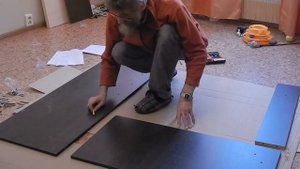 Сборка стенки для гостиной Hoff Юджи