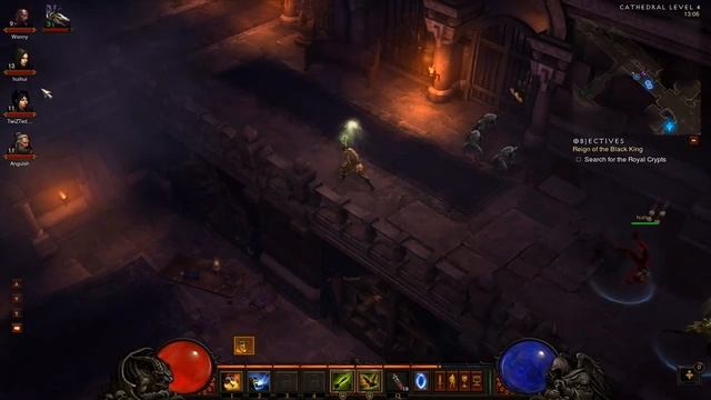 Diablo 3 Beta - Co-Op gameplay Skeleton King Runs