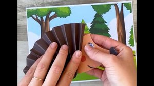 Аппликации - гармошки от moyznayka.ru, поделки для детей с шаблонами, мастер класс рыбки, ёжик