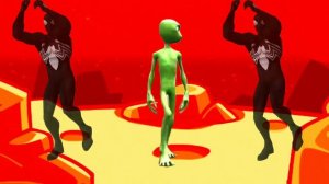 Dame Tu Cosita Song Green Alien and 2 Black Spider Mans Dance
