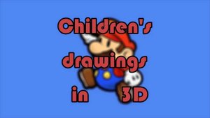 Я рисую детские рисунки в 3д