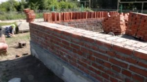 Кладка цоколя. Срою дом своими руками.