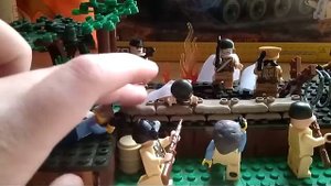 Самоделка из Лего "окопы немцев".