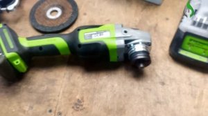 УшМ на АкБ...GreenWorks - GD24AG...Распаковка...+ Акб 4 Ач .24 В