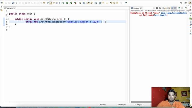#15 Throw keyword in Java | Unchecked Exception | Exception Handling in Java | #java
