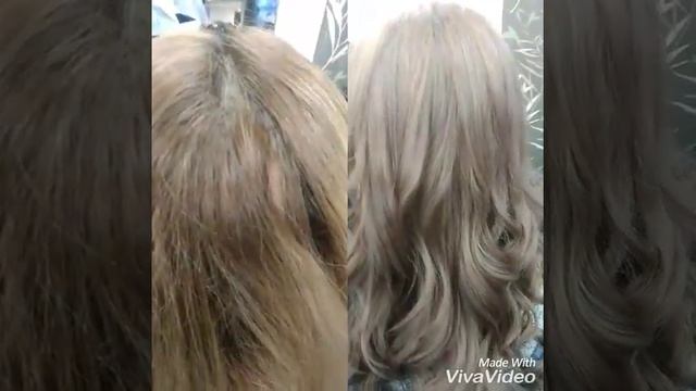 Локоны!! пепельный розовый блонд!! смотреть онлайн