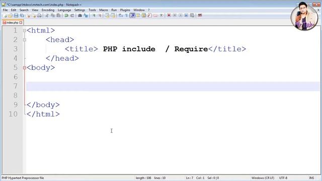 PHP Include & Require Statement Tutorial in Hindi  Urdu | include and require in PHP | Mr Tech 001