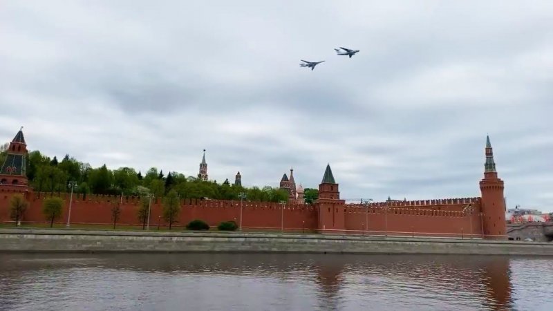 The entire air parade on May 9 in Moscow in 1 minute. Year 2020. My #shorts