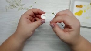 Мк "Белая Хризантемка" из холодного фарфора